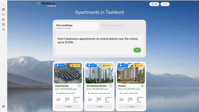 Ali & Aisha: Property search and listing results